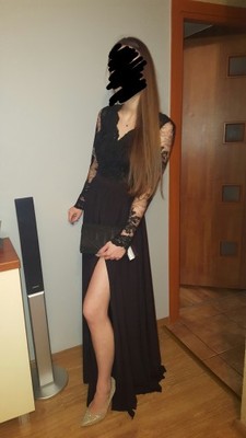 Sukienka Czarna Maxi