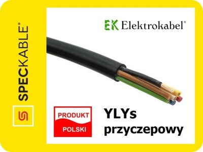 Kabel przewód samochodowy przyczep YLYs 6x0,6+1x1