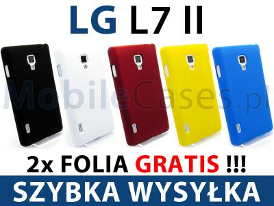 LG Swift L7 II (P710) | Rubber Case ETUI +2x FOLIA - 3935490234 - oficjalne  archiwum Allegro