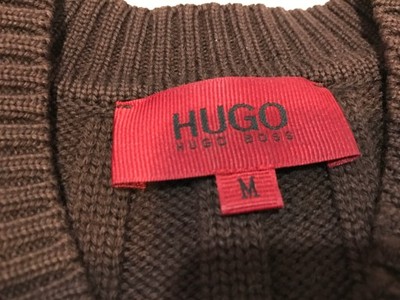 Cudowny Sweter HUGO BOSS 100% Merino Wool Merynosy