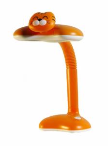 Pomarańczowa nocna Lampka dla dziecka biurkowa LED