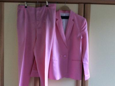 Zara,różowy garnitur damski,Nowy!,L/40 - 5282417976 - oficjalne archiwum  Allegro
