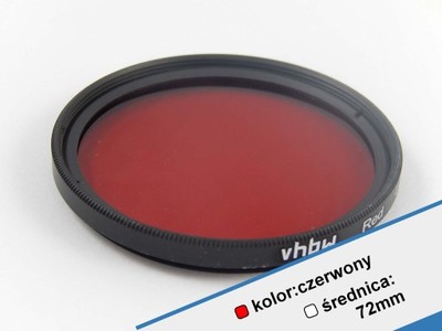 filtr barwny 72mm czerwony