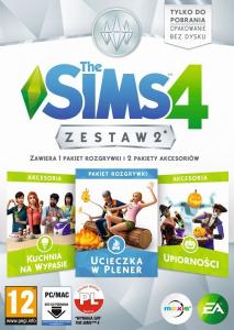 The Sims 4 Zestaw 2 PC PL folia 3 dodatki nowa FV