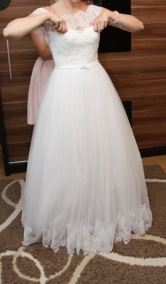 Suknia ślubna biała rozmiar 38