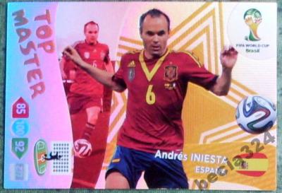 2014 WORLD CUP BRAZIL KARTY TOP MASTER INIESTA