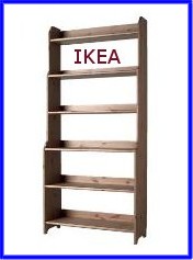 Regał IKEA LEKSVIK LITE DREWNO 93x198cm OKAZJA! - 4201149094 - oficjalne  archiwum Allegro