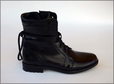 Zara_z_Aldo_czarne buty workery sznurowane 39