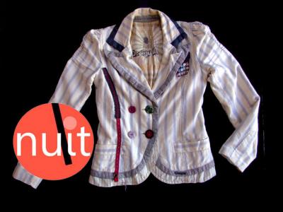 haftowana marynarka DESIGUAL vintage jacket