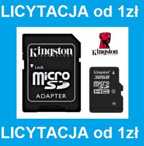 Karta KINGSTON MICRO SD 32GB MICROSD od 1zł