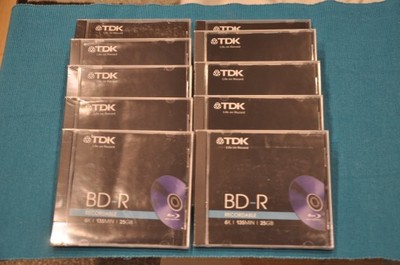 Nowe płyty blu ray BD-R 25gb TDK BOX 10 sztuk.