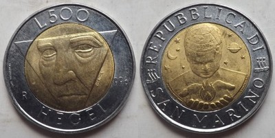 500 LIRÓW 1996 SAN MARINO