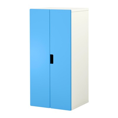 IKEA STUVA - szafa z drzwiami niebiesko - biała - 6745661604 - oficjalne  archiwum Allegro