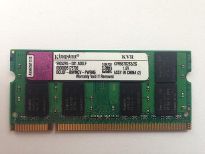 KINGSTON SODIMM 2GB DDR2 PC2 5300S 667MHz 2048MB