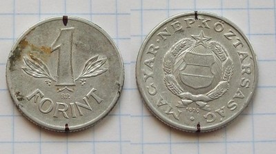 1 forint 1979 Węgry destrukt skrętka