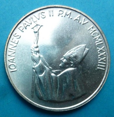 516. Watykan 1983 r. 1000 lirów Ag