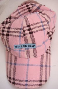 Burberry rozowa czapka bejsbolowka