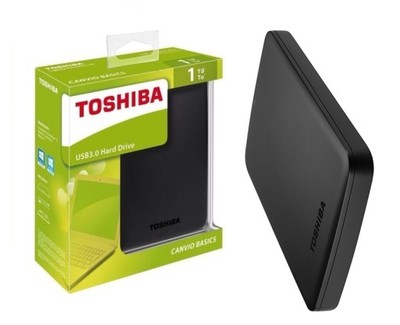 DYSK ZEWNĘTRZNY TOSHIBA CANVIO 1TB 2,5 USB 3.0/2.0