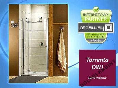 *Drzwi prysznicowe wnekowe RADAWAY Torrenta DWJ 80