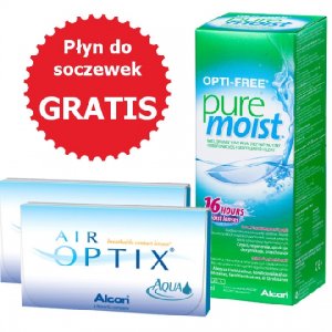 Zestaw ALCON 2x AIR OPTIX AQUA 6szt +OPTI-FREE