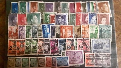 znaczki pocztowe Adolf Hitler III rzesza Komplet - 6639701428 - oficjalne  archiwum Allegro