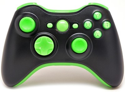 Black/Green Xbox 360 Modded Rapid FIre Pad 35 Mod