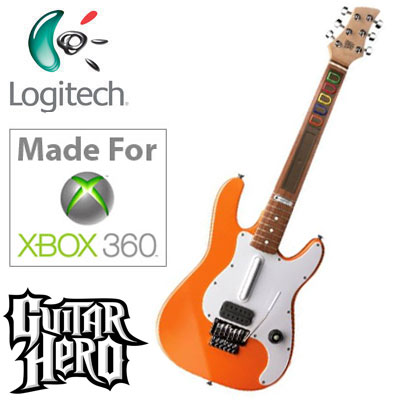 Guitar Hero Logitech Kontroler Gitara XBox 360 NEW - 6669019908 - oficjalne  archiwum Allegro