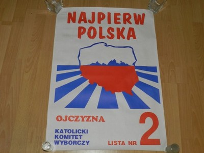 Wybory 1993 Najpierw Polska KKW Ojczyzna ZChN