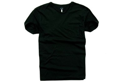 Armani t-shirt z kieszonką czarny slim