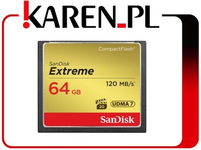 Karta Pamięci (CF) 64GB SanDisk Extreme