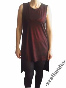 Tunika sukienka Bershka w kolorze burgundu 36 S