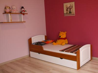 Łóżko dziecięce BILI 180x80 z mat. i szufl.