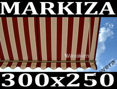 MARKIZA  300x250 + UV 50 TARASOWA BALKONOWA Nr1.