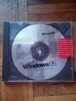 Microsoft Windows 95 OEM obsługa USB sam nośnik.