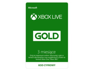 Xbox live 3 miesiace one S one xbox360 BCM