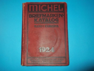 MICHEL BRIEFMARKEN KATALOG BAND I EUROPA 1924r.