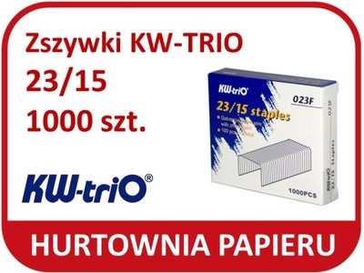 Zszywki galwanizowane KW-TRIO 23/15 1000 sztuk