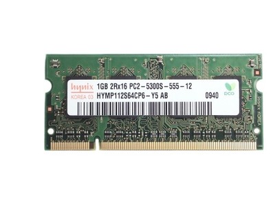 PAMIĘĆ RAM 1 GB DDR2 667 MHz/PC2-5300S