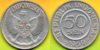 INDONEZJA  50  Sen 1959 r.