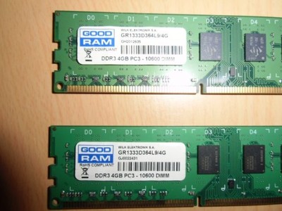 Pamięć RAM GOODRAM 4GB DDR3 1333MHz CL9