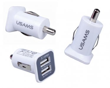 Ładowarka Samochodowa USB 3.1A USAMS do Lark