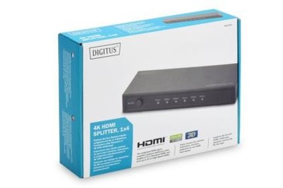 Rozdzielacz/Splitter HDMI 4K UHD 3D, 4-portowy