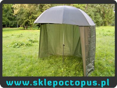 2w1 gumowany parasol namiot wędkarski 250cm