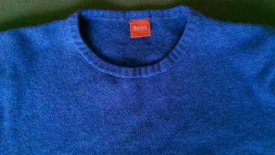 HUGO BOSS - PIĘKNY SWETEREK (ORANGE)