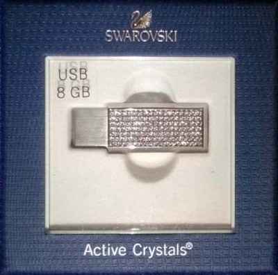 PenDrive Pamięć USB 8 GB SWAROVSKI nowy srebrny