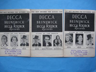 Katalog NOWOŚCI WYDAWNICZE Decca Brunswick 1935