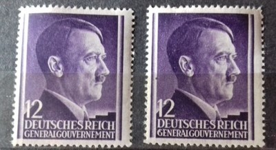 Deutsches Reich 12 Generalgouvernement - 2szt. **