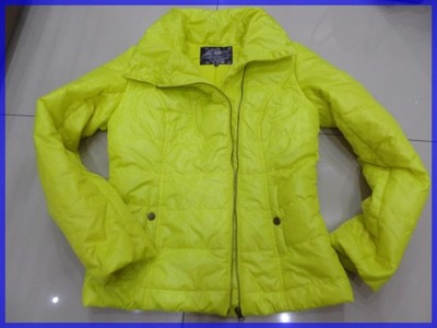 Modna kurtka pikowana neonowa,limonka r.34, xs-s