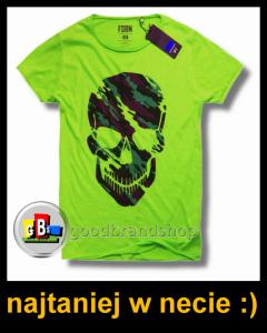 FISHBONE NEW YORKER t-shirt SKULL GREEN GECKO XS - 3514404851 - oficjalne  archiwum Allegro