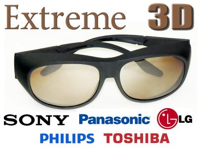 Okulary 3D pasywne Extreme do TV 3D & Kino 3D - 3851080658 - oficjalne  archiwum Allegro
